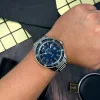 Мужские часы Skmei 9232SSIBU Silver/blue-steel strap фото 3