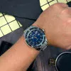 Мужские часы Skmei 9232SSIBU Silver/blue-steel strap фото 3