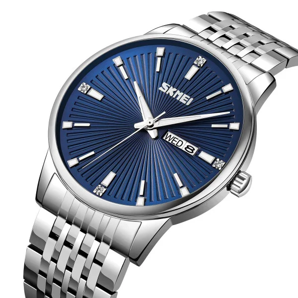 Чоловічий годинник Skmei 9323SIBU Silver-Blue фото 3