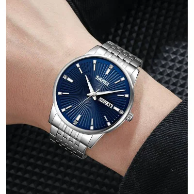 Чоловічий годинник Skmei 9323SIBU Silver-Blue