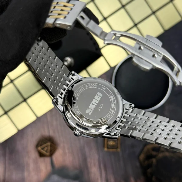 Мужские часы Skmei 9323TGDSI Silver/Gold-Silver фото 9