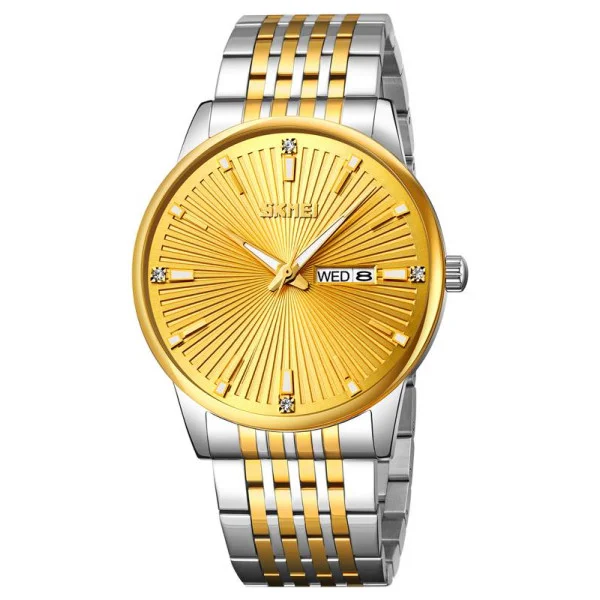 Чоловічий годинник Skmei 9323TGDGD Silver/Gold-Gold фото 1
