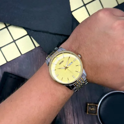 Чоловічий годинник Skmei 9323TGDGD Silver/Gold-Gold