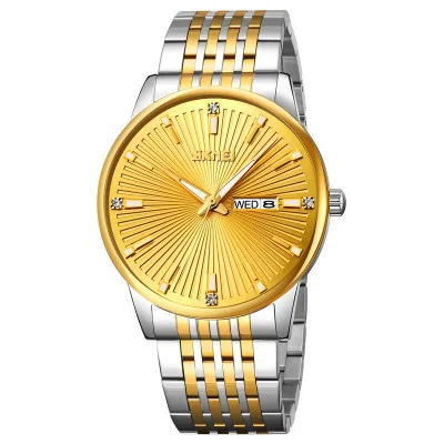 Чоловічий годинник Skmei 9323TGDGD Silver/Gold-Gold