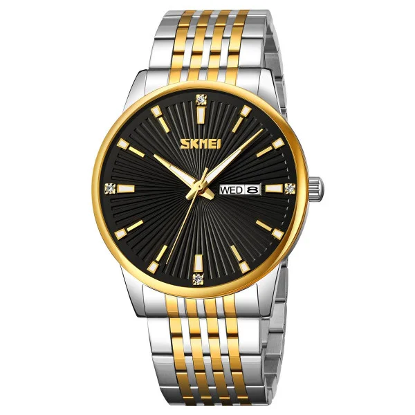 Мужские часы Skmei 9323TGDBK Silver/Gold-Black фото 1