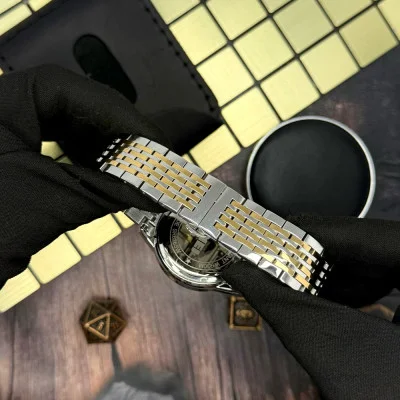 Чоловічий годинник Skmei 9323TGDBK Silver/Gold-Black
