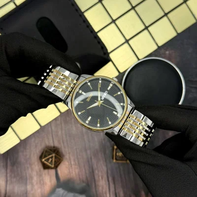 Чоловічий годинник Skmei 9323TGDBK Silver/Gold-Black