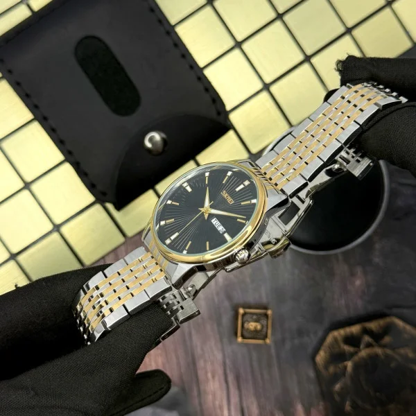 Мужские часы Skmei 9323TGDBK Silver/Gold-Black фото 5
