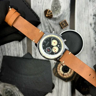 Чоловічий годинник Skmei 9318BEBN Beige-Brown