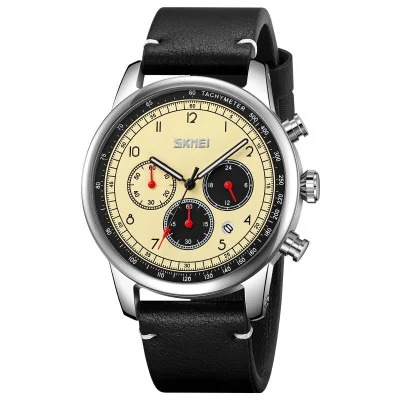 Мужские часы Skmei 9318BEBK Beige-Black