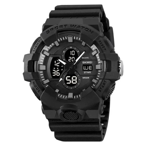 Чоловічий годинник Skmei 2117BK Black фото 1