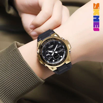 Чоловічий годинник Skmei 2105GD Gold