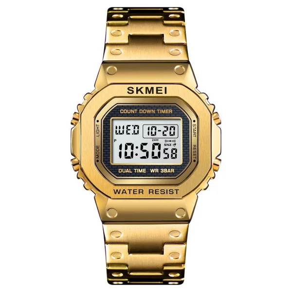 Чоловічий годинник Skmei 1456GD Gold фото 1