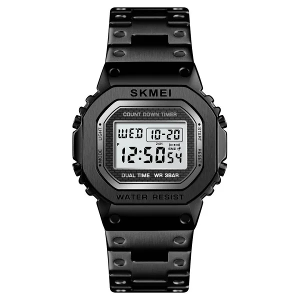 Чоловічий годинник Skmei 1456BK Black фото 1