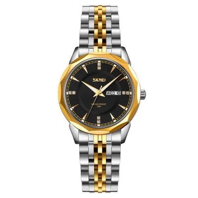 Жіночий годинник Skmei 9264TGDBK Silver/Gold-Black