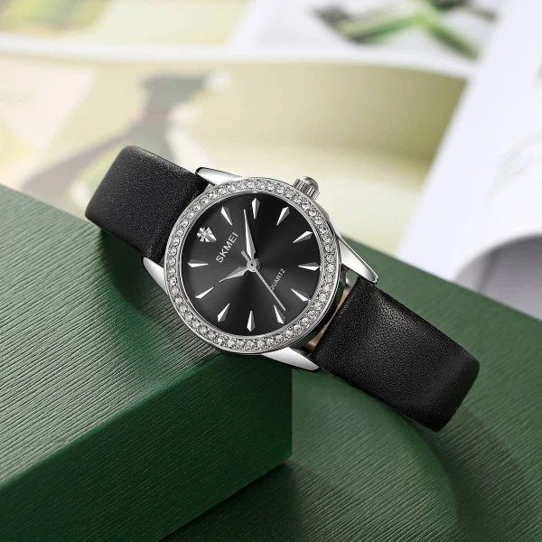 Жіночий годинник Skmei 2086SIBK Silver-Black фото 4