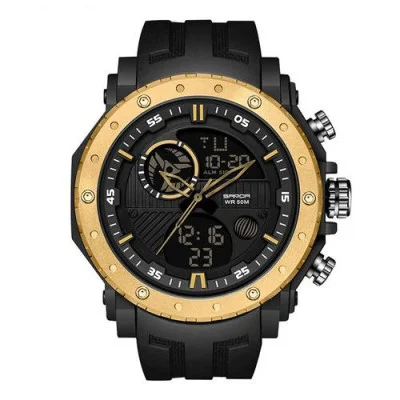 Чоловічий годинник Sanda 6012 Black-Gold