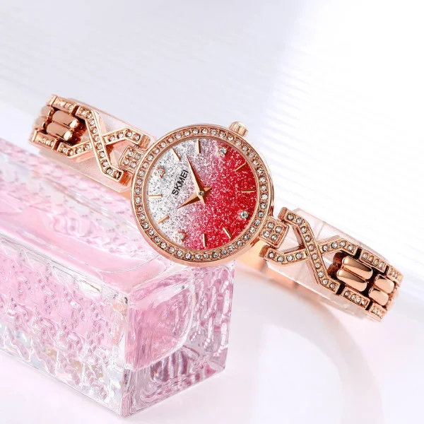 Жіночий годинник Skmei 2001RD Red фото 4