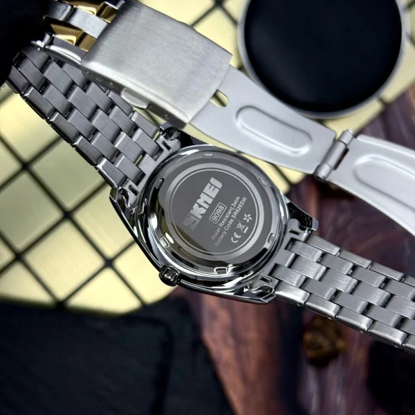 Чоловічий годинник Skmei 9098SI-B Silver Men фото 9