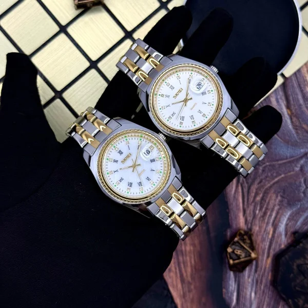 Чоловічий годинник Skmei 9098WT-B White Men фото 8