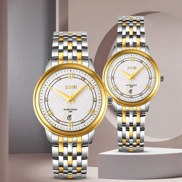 Жіночий годинник Skmei 9272TGDSI-S Gold/Silver-Silver Lady фото 6