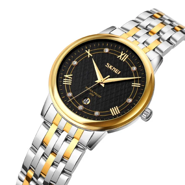 Кварцовий годинник Skmei 9272TGDBK-S Gold/Silver-Black Lady фото 3