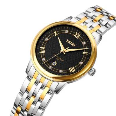 Кварцовий годинник Skmei 9272TGDBK-S Gold/Silver-Black Lady
