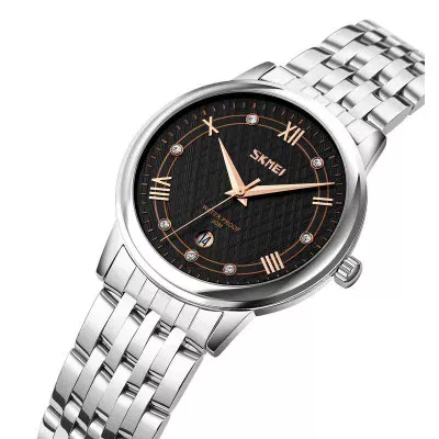 Женские часы Skmei 9272SIBK-S Silver-Black Lady