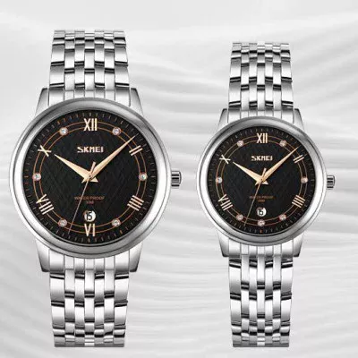 Женские часы Skmei 9272SIBK-S Silver-Black Lady