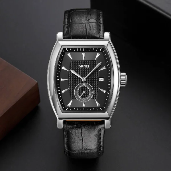 Чоловічий годинник Skmei 9306SIBK Silver-Black фото 4