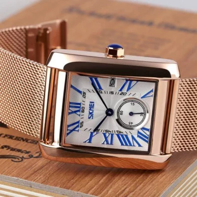 Женские часы Skmei 9191RGSIBU Rose Gold-Silver-Blue