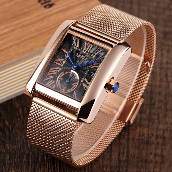 Жіночий годинник Skmei 9191RGBK Rose Gold-Black фото 4