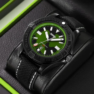 Чоловічий годинник Skmei 9339CMGN Camo Green
