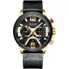 Чоловічий годинник Curren 8329 Black-Gold фото 2