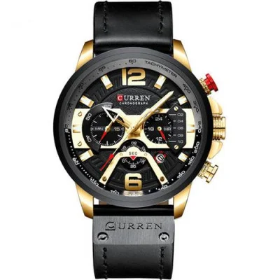 Чоловічий годинник Curren 8329 Black-Gold