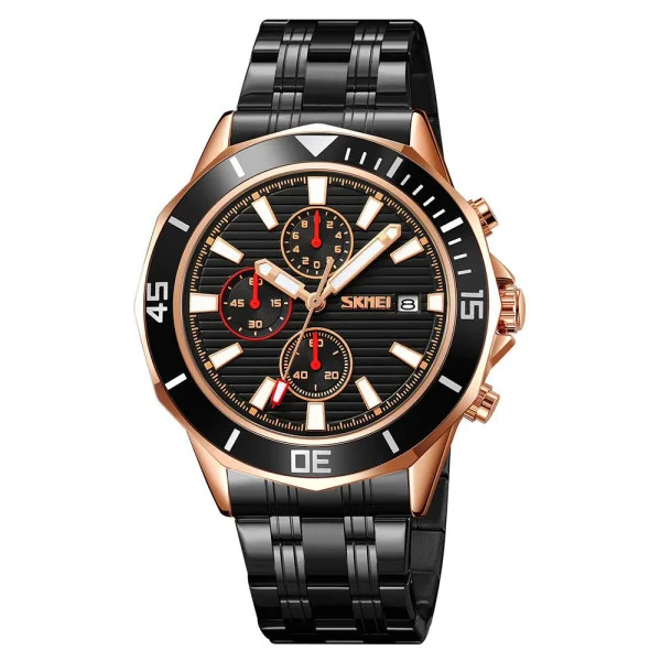 Мужские часы Skmei 9335RGBK Rose Gold-Black фото 1