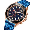 Чоловічий годинник Skmei 9335RGBU Rose Gold-Blue фото 3