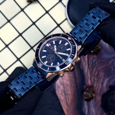 Чоловічий годинник Skmei 9335RGBU Rose Gold-Blue