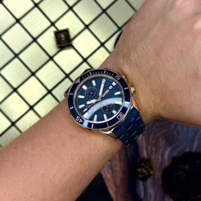 Чоловічий годинник Skmei 9335RGBU Rose Gold-Blue