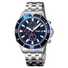 Мужские часы Skmei 9335SIBU Silver-Blue фото 2