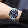 Мужские часы Skmei 9335SIBU Silver-Blue фото 4