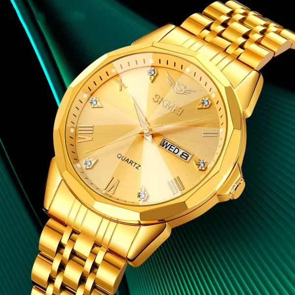 Чоловічий годинник Skmei 2291GDGD Gold-Gold фото 6