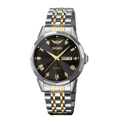 Чоловічий годинник Skmei 2291TGDBK Silver-Gold-Black
