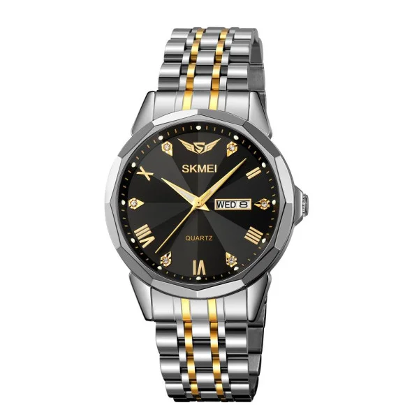 Мужские часы Skmei 2291TGDBK Silver-Gold-Black фото 1
