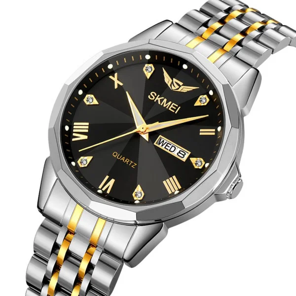 Мужские часы Skmei 2291TGDBK Silver-Gold-Black фото 3