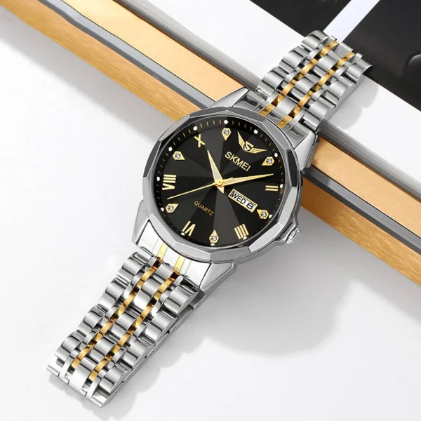 Мужские часы Skmei 2291TGDBK Silver-Gold-Black фото 5