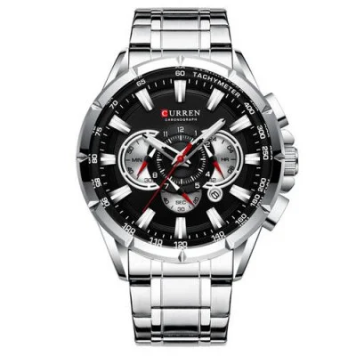 Curren 8363 Silver-Black