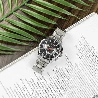 Мужские часы Curren 8363 Silver-Black