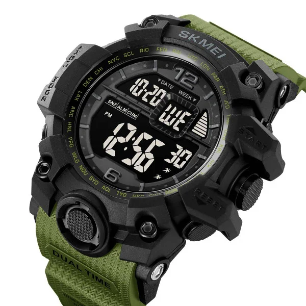 Мужские часы Skmei 2245AG Army Green фото 4