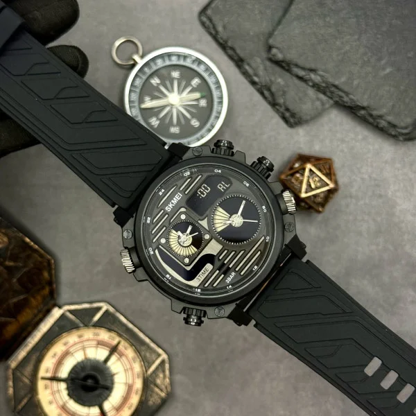 Чоловічий годинник Skmei 2202PBK Black фото 4